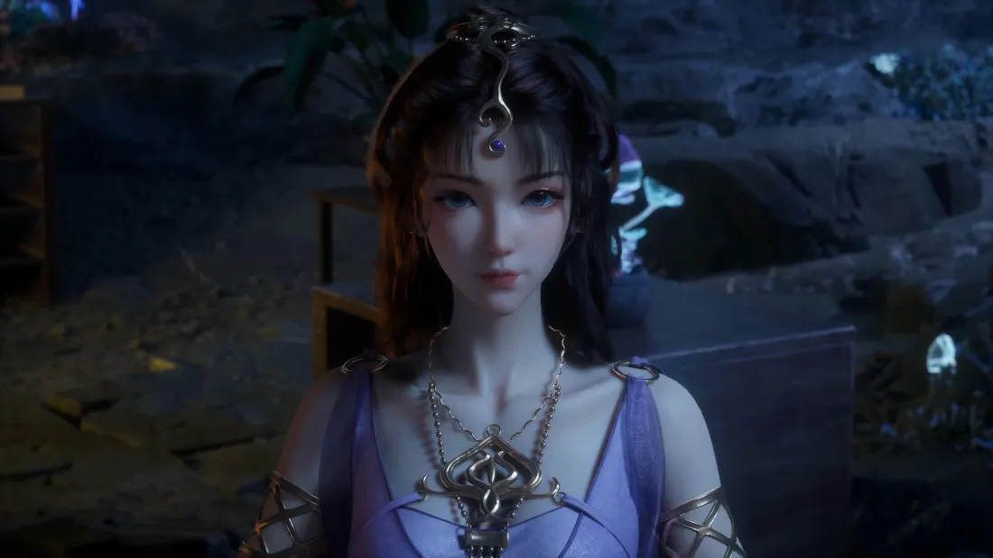 8k文思月壁纸｜凡人修仙传背景 - 紫色长裙「哲风壁纸」