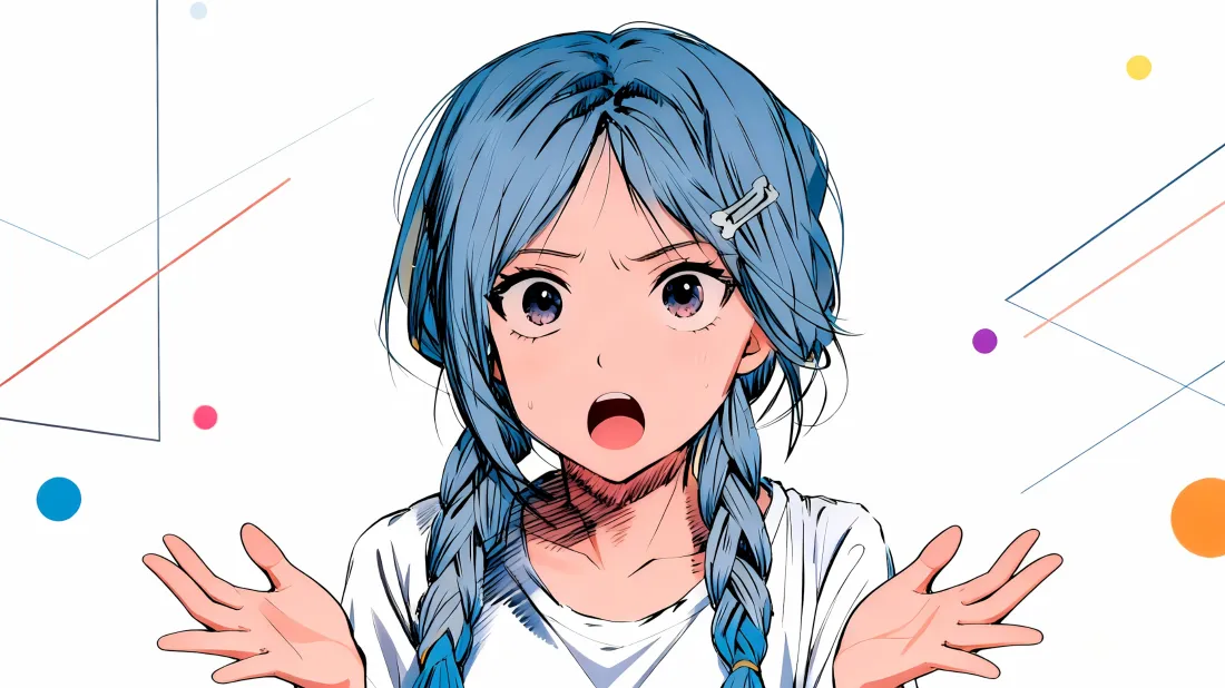 3k猫小奈壁纸｜蓝发背景图片 - 双马尾「哲风壁纸」