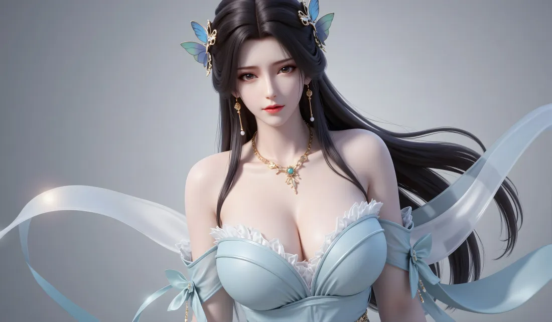 5k姜立壁纸｜星辰变 - 蓝色古装美女「哲风壁纸」