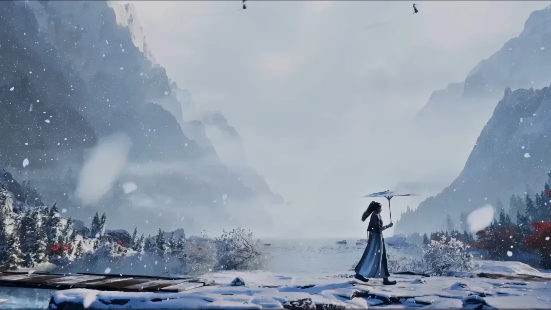 4k凡人修仙传雪景壁纸｜古风雪景 - 冬季山水「哲风壁纸」