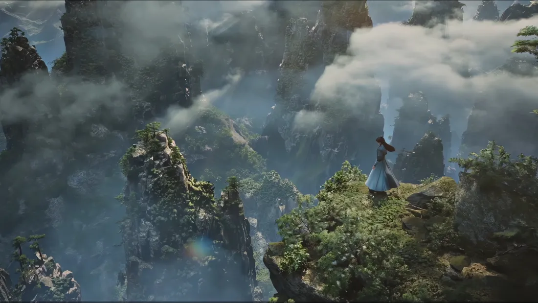 4k凡人修仙传壁纸｜仙侠风景背景图片 - 云雾山峰「哲风壁纸」