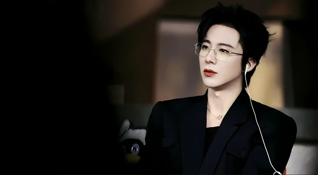 2k刘宇宁壁纸｜黑色西装背景 - 帅气写真「哲风壁纸」