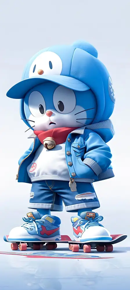 《机器猫》手机壁纸-蓝胖子壁纸 - 壁纸推荐「哲风壁纸」