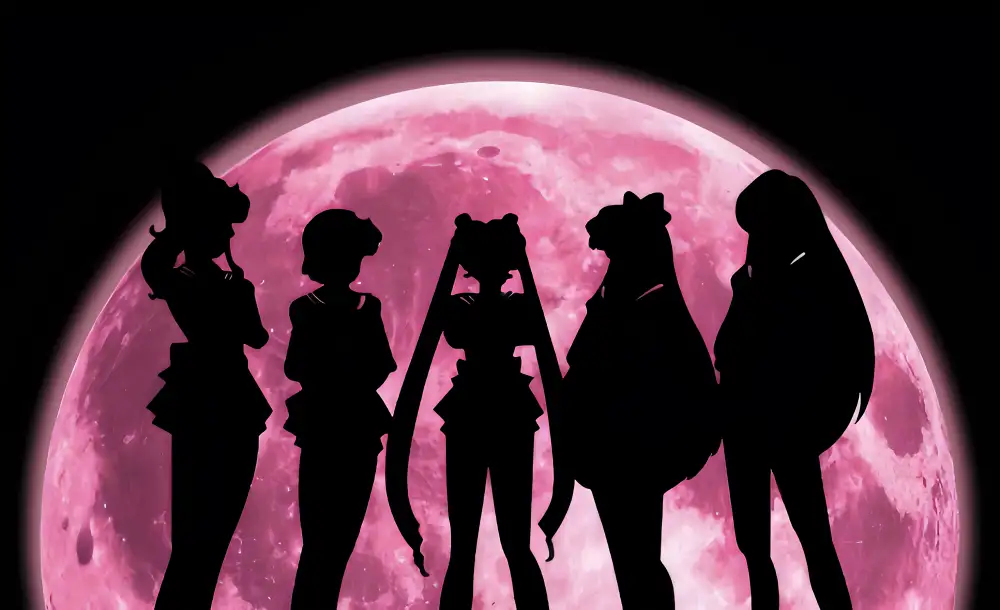 7k美少女壁纸-粉色星星眼球图片-美少女战士「哲风壁纸」